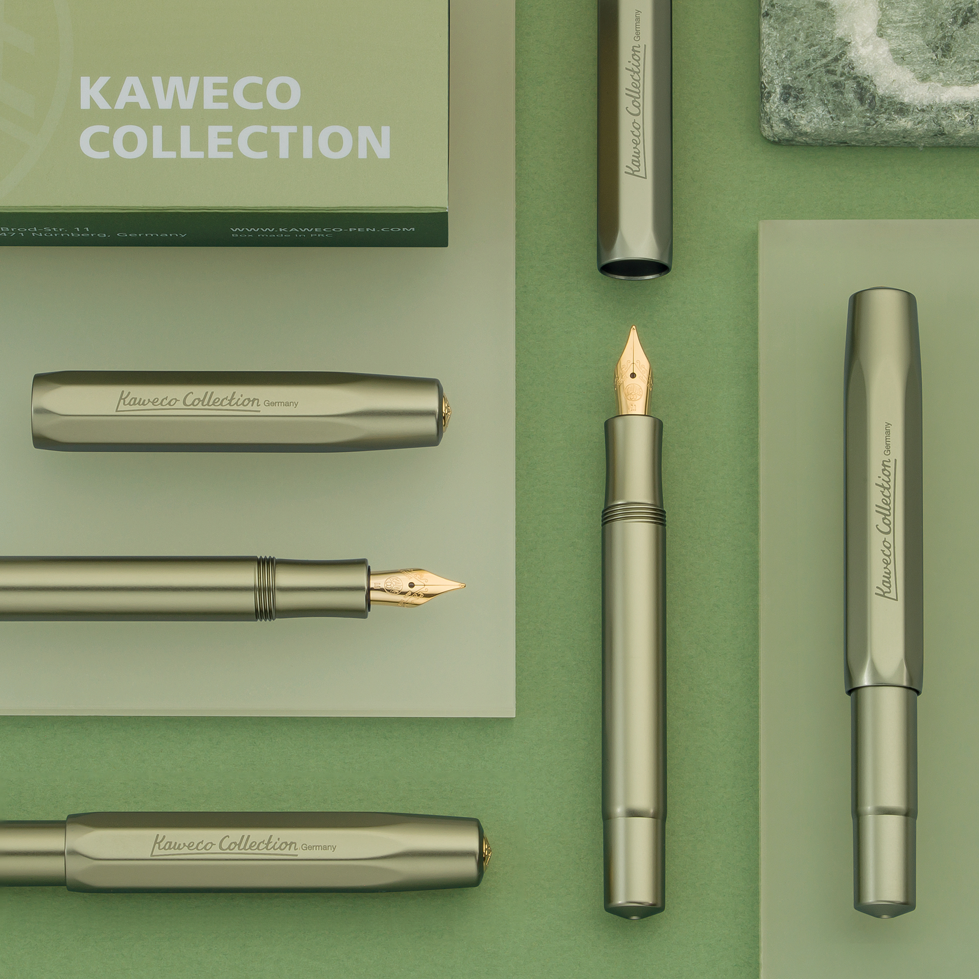 Kaweco Collection AL Sport Olivine 2024 Fountain pen - Vulpen